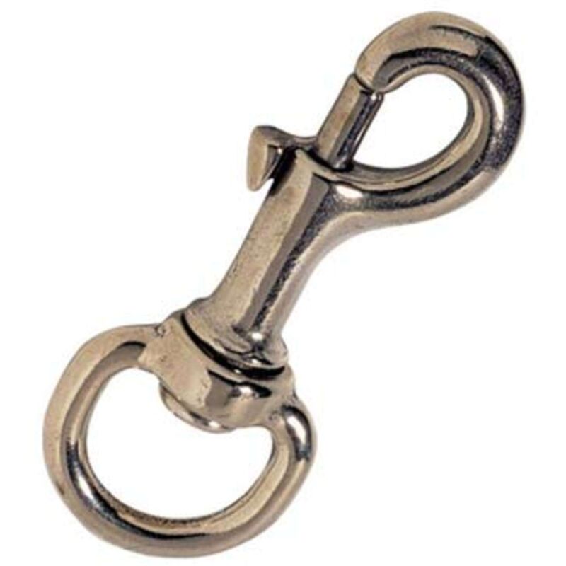 foto del prodotto moschettone redine ottone lucido kong girello l.mm 110 11 8