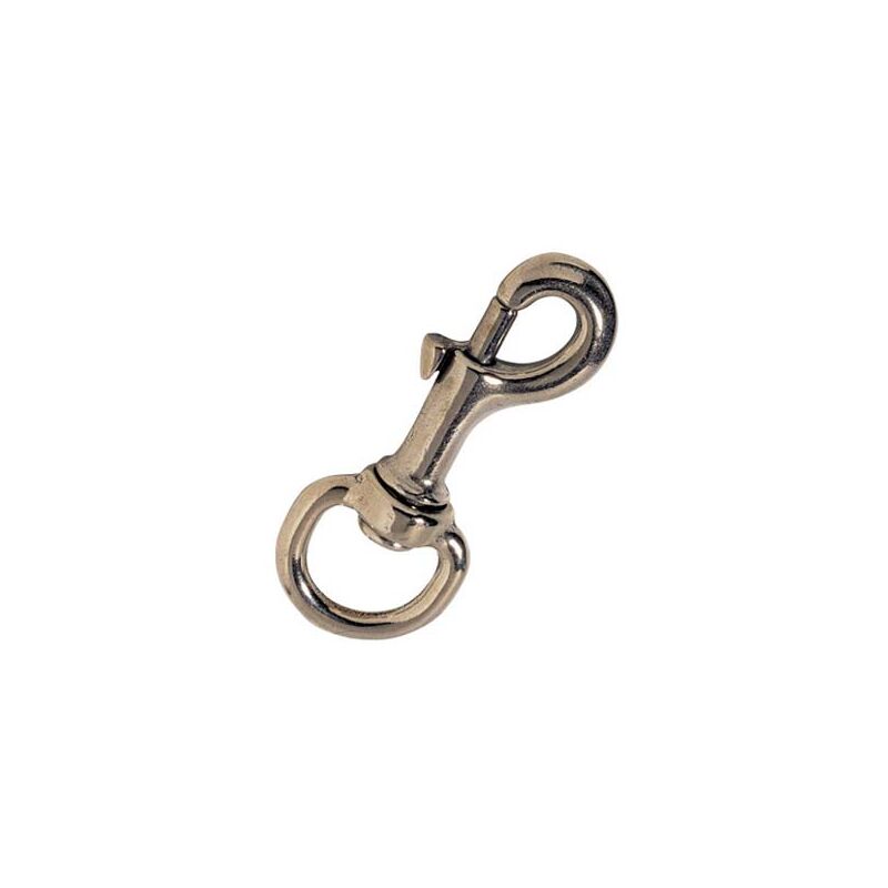foto del prodotto moschettone redine ottone lucido kong girello l.mm 80 5 8 5 pezzi
