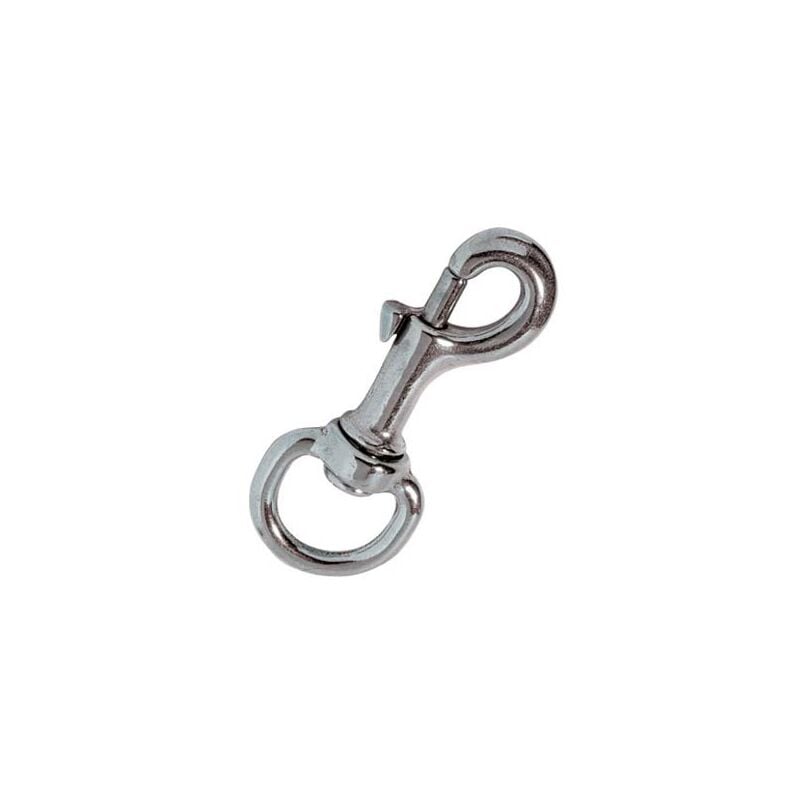 foto del prodotto moschettone redine ottone nichelato workit girello l.mm 80 5 8 15 pezzi