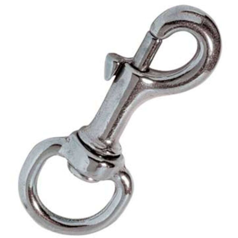 foto del prodotto moschettone redine ottone nichelato workit girello l.mm 90 1 10 pezzi