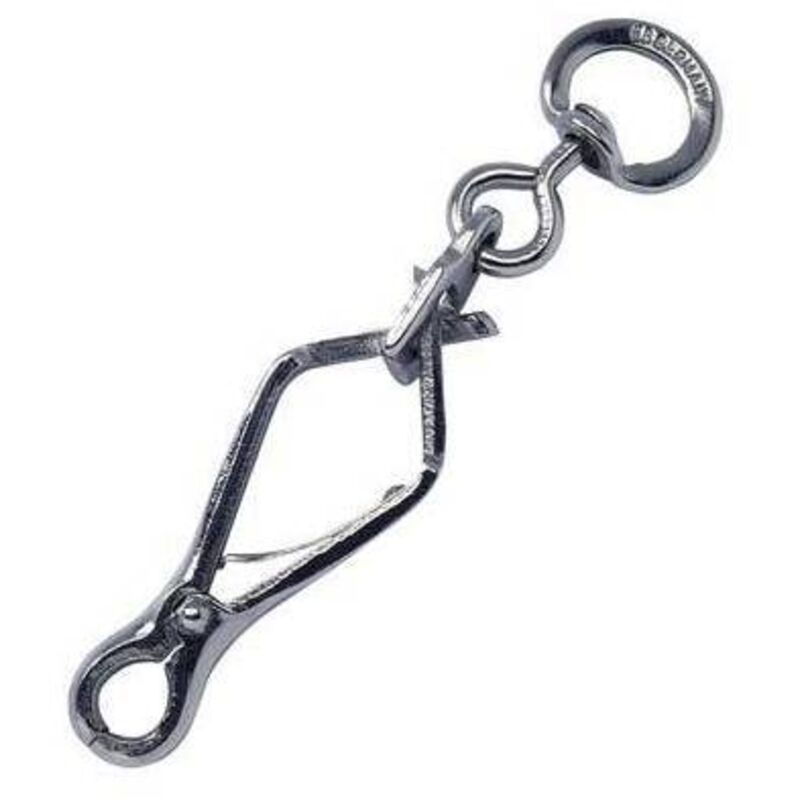 foto del prodotto moschettone x guinzaglio a pinza nichelato kong l.mm 60+1/2