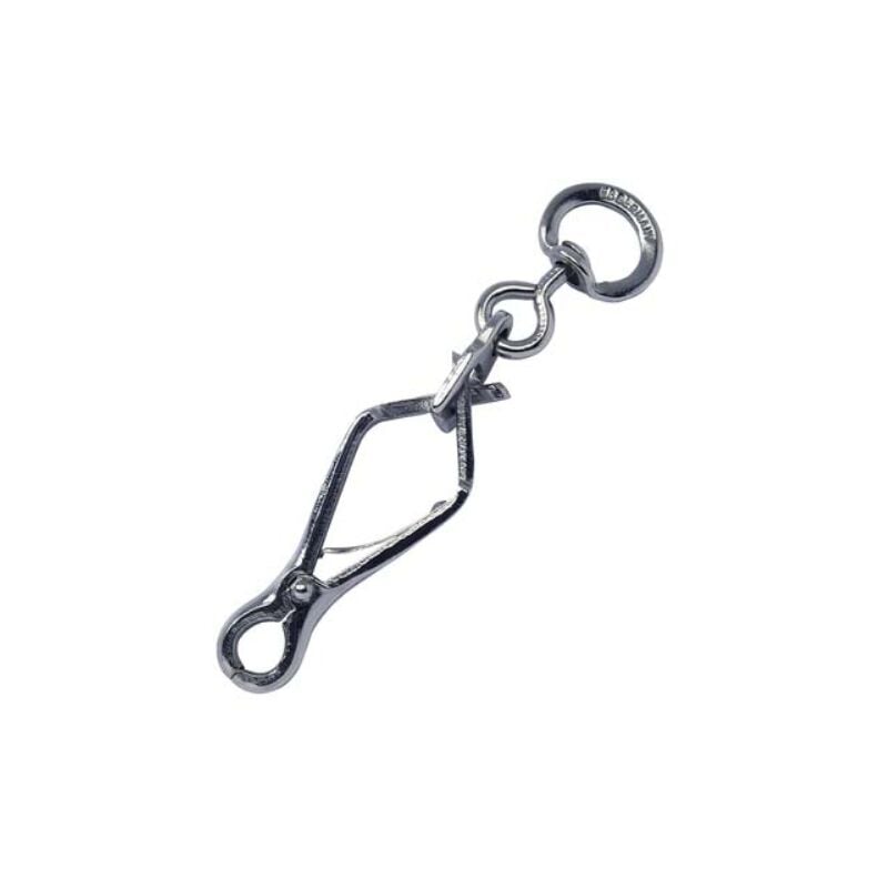 foto del prodotto moschettone x guinzaglio a pinza nichelato kong l.mm 70 9 16