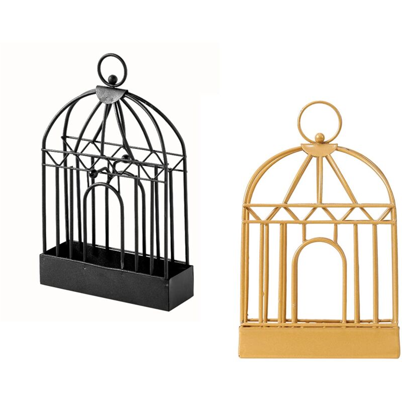 foto del prodotto mosquito coil holder, 2 pieces nordic style iron mosquito coil holder with handle, innovation incense holder, black and gold