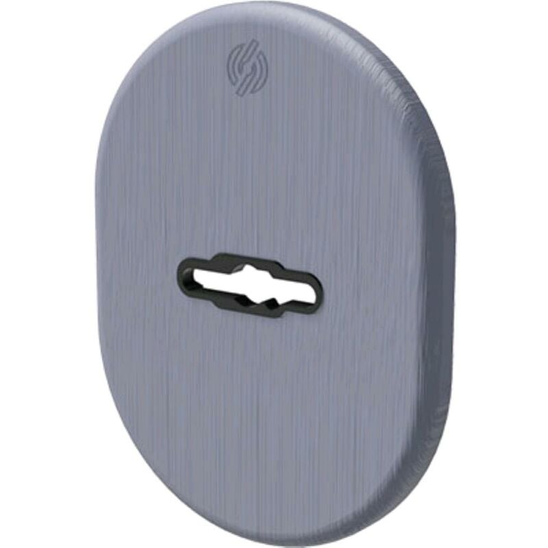 foto del prodotto mostrina interna esterna doppia mappa serie t mm.62x82x6 ottone cromo satinato 4301kcs 