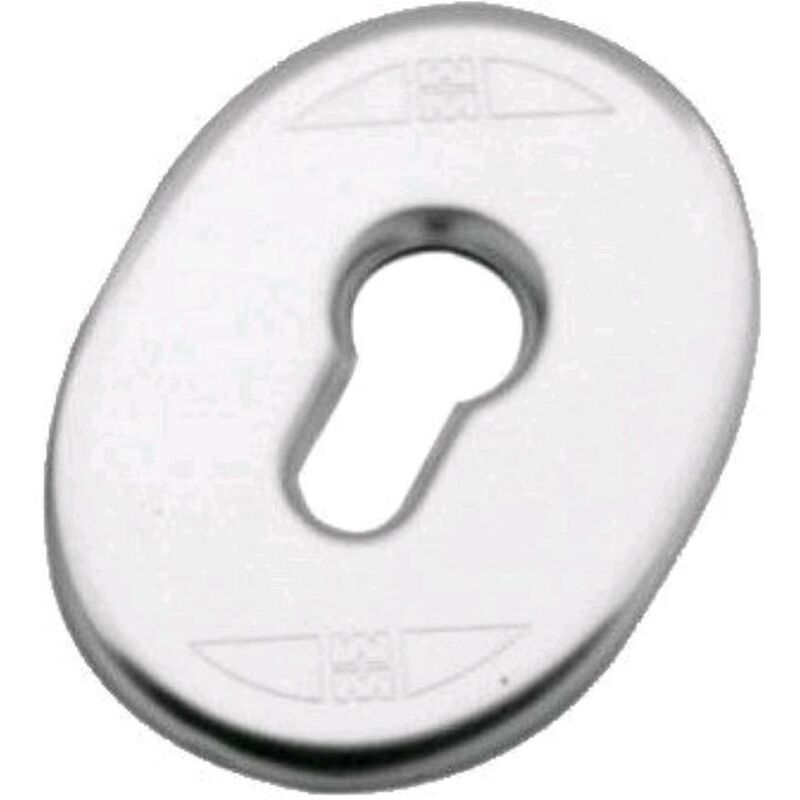 foto del prodotto mostrina porta blindata imbutita 95416 mottura f.sagom cromo satinato mm 65x90 5 pz