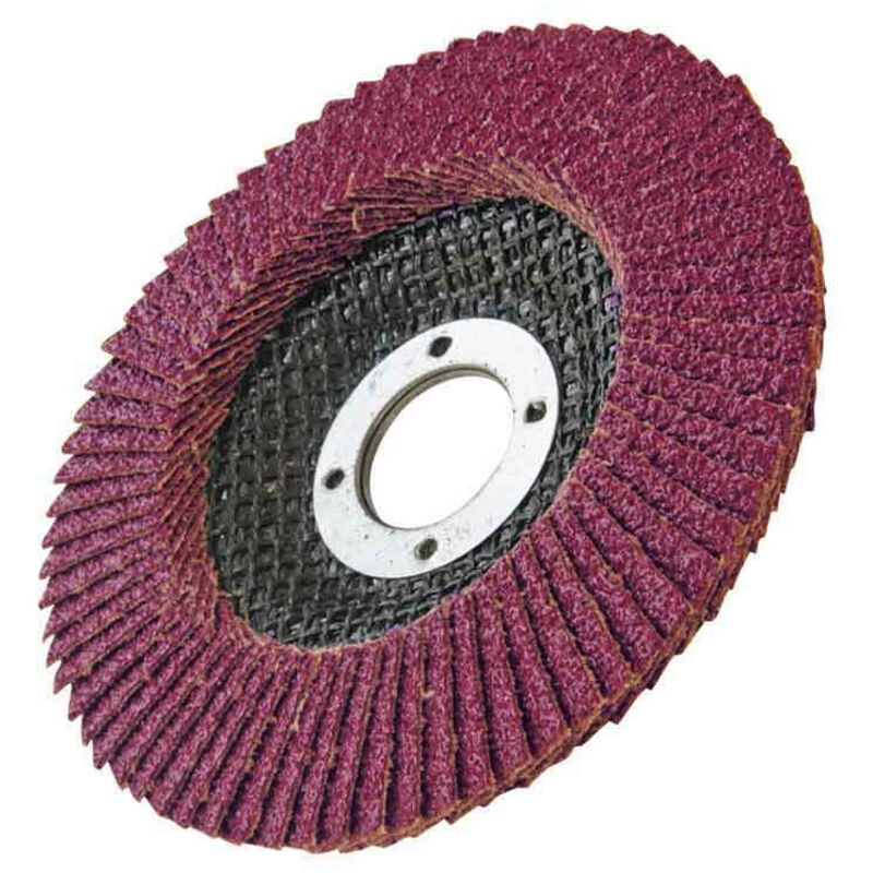 foto del prodotto mota disco a lamelle di zirconio 115 mm grado 40 metallo e legno