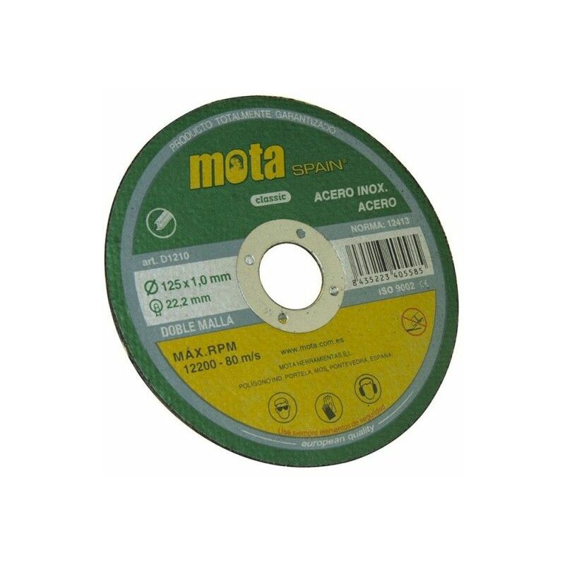 foto del prodotto mota disco da taglio in acciaio inox 180x1,6x22,23mm d1816