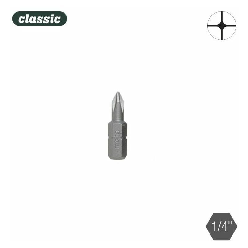 foto del prodotto mota set di 10 punte philips ph 1x25mm 1 4 acciaio bph125