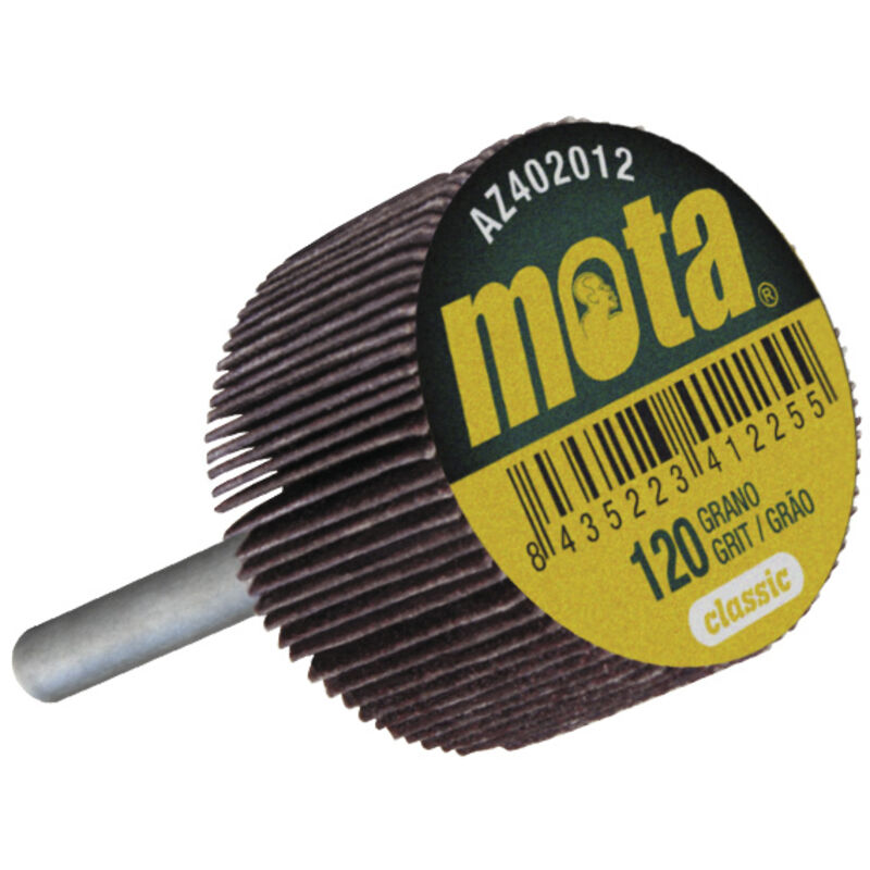 foto del prodotto mota spazzola lamellare con gambo 40x20x6mm grana 50 az42005