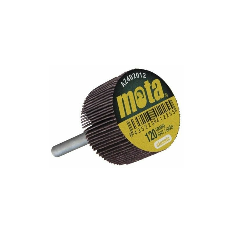 foto del prodotto mota spazzola lamellare con gambo 40x30x6mm grana 120 az43012