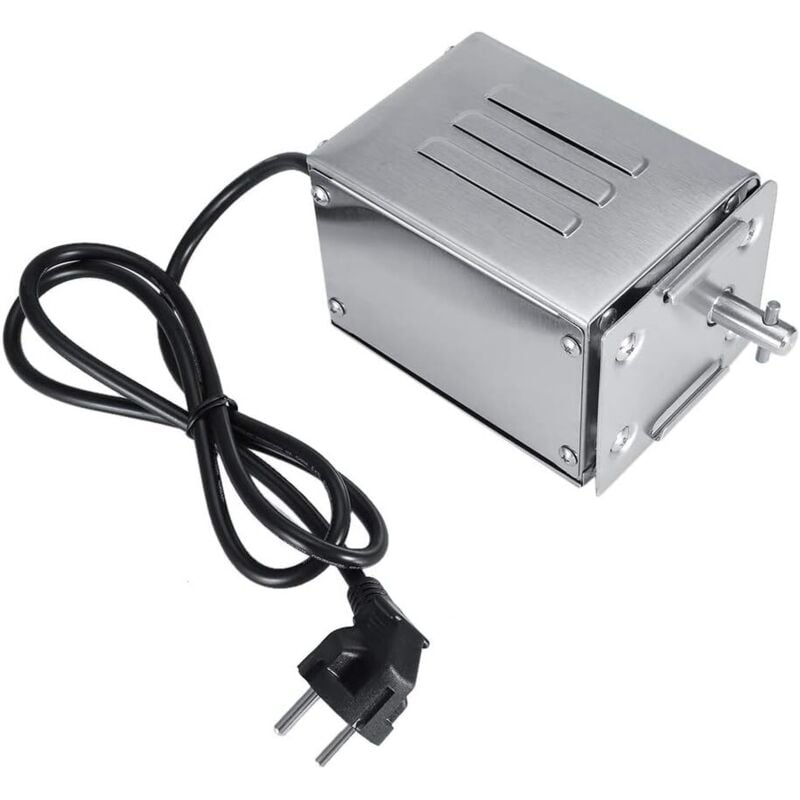 foto del prodotto moteur tourne broche de barbecue moteur el ctrique en acier inoxydable kit r tissoire barbecue charge nominale 50 70kgfeu plug 220v kzq