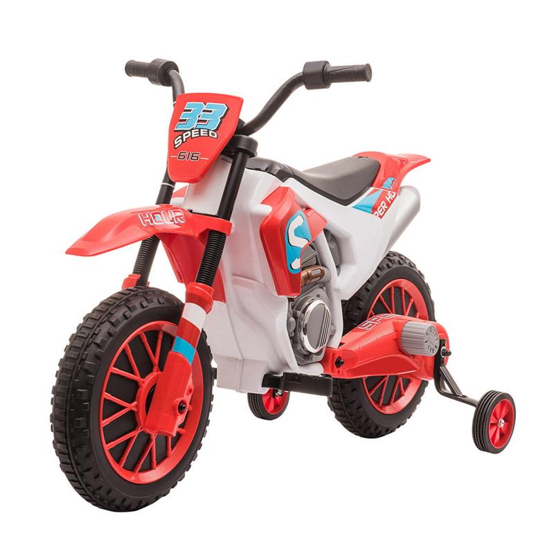 foto del prodotto moto da cross elettrica per bambini da 3 5 anni rossa