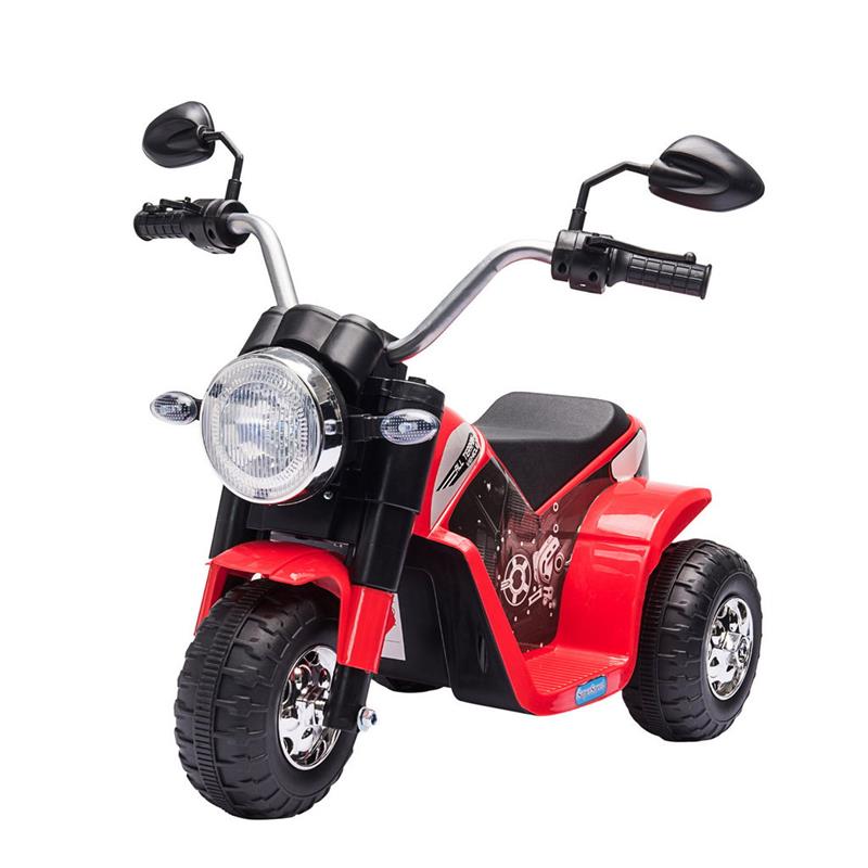 foto del prodotto moto elettrica 3 ruote per bambini 18 36 mesi rossa