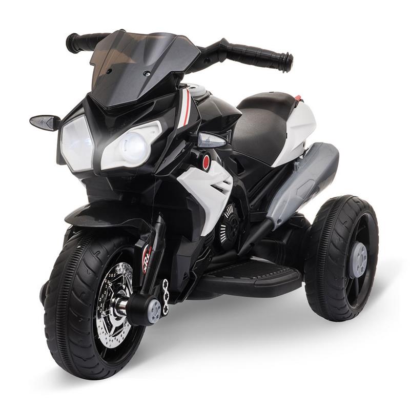 foto del prodotto moto elettrica per bambini 3 5 anni nera