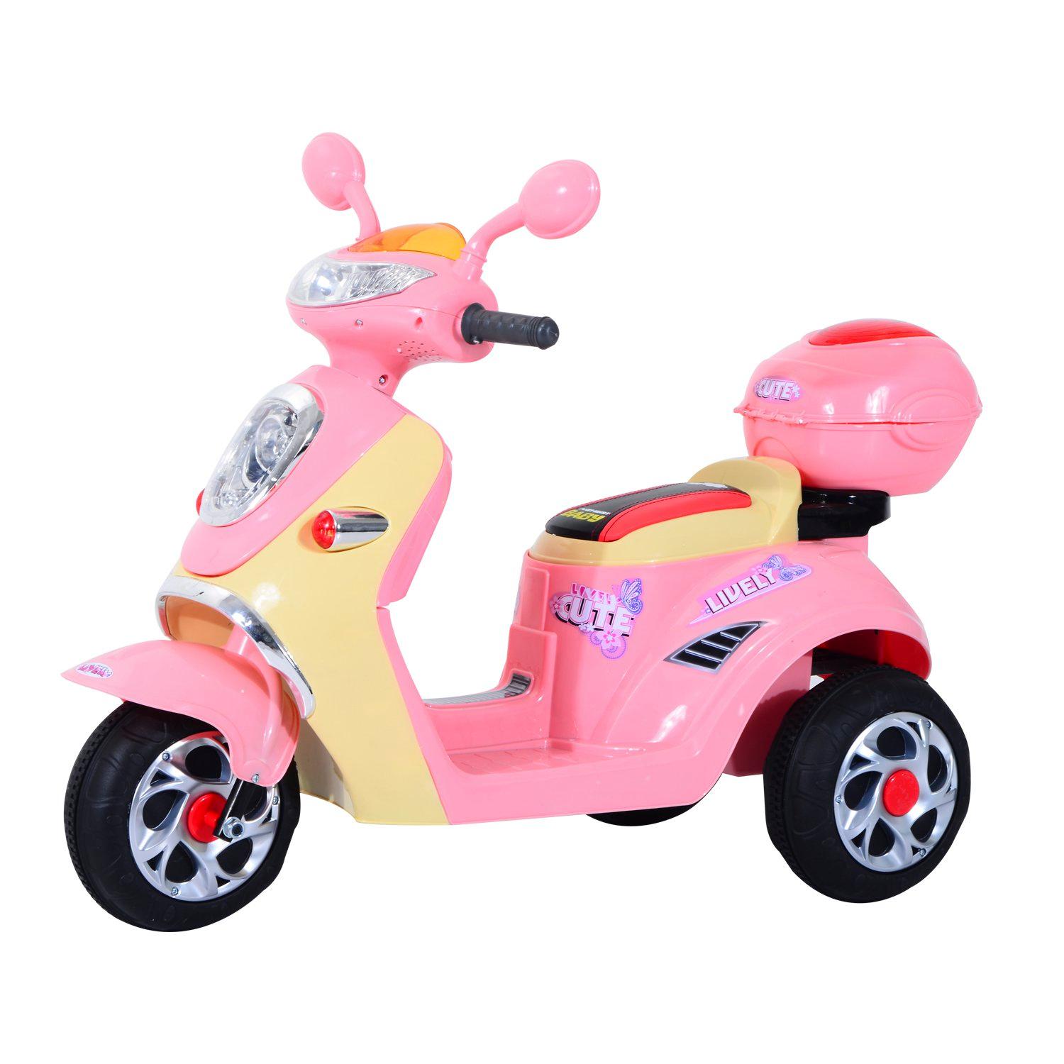 foto del prodotto moto elettrica per bambini 6v motorino rosa
