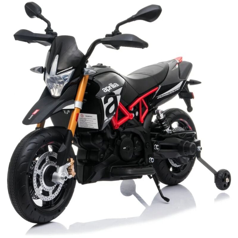 foto del prodotto moto elettrica per bambini aprilia dorsoduro 900 12v 3 a 6