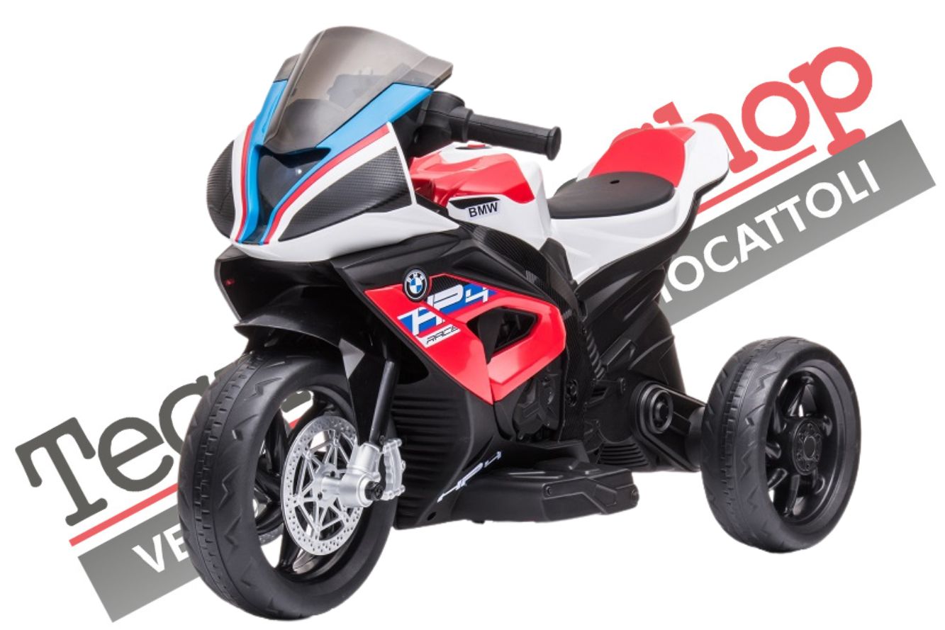 foto del prodotto moto elettrica per bambini bmw hp4 race 12v 3 ruote rosso