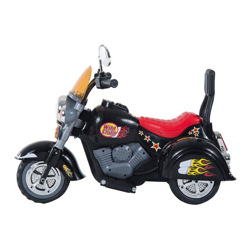 foto del prodotto moto elettrica per bambini con 3 ruote 6 v nero