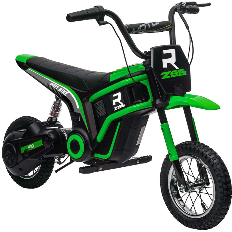 foto del prodotto moto elettrica per bambini con acceleratore manuale 2 velocit 8 16km h verde