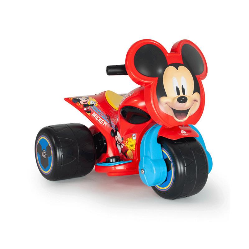 foto del prodotto moto elettrica per bambini topolino resistenti all acqua, fabbricato in spagna, batteria inclusa, dimensioni 61x52x50cm