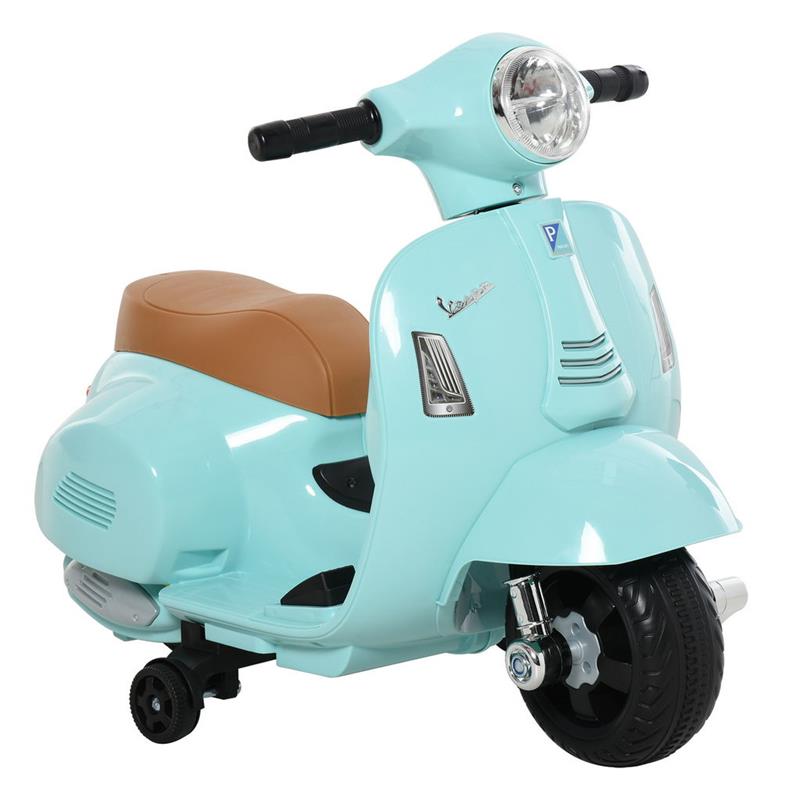 foto del prodotto moto elettrica vespa per bambini 18 36 mesi verde acqua