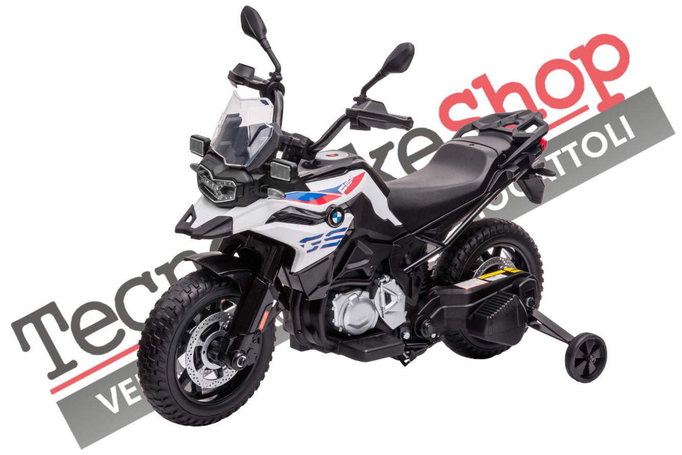 foto del prodotto moto motocicletta elettrica bambini moto bmw f850gs 12v bianco