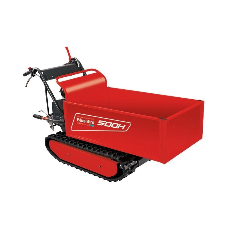 foto del prodotto motocarriola cingolata a scoppio blue bird carrier 500 portata 500 kg