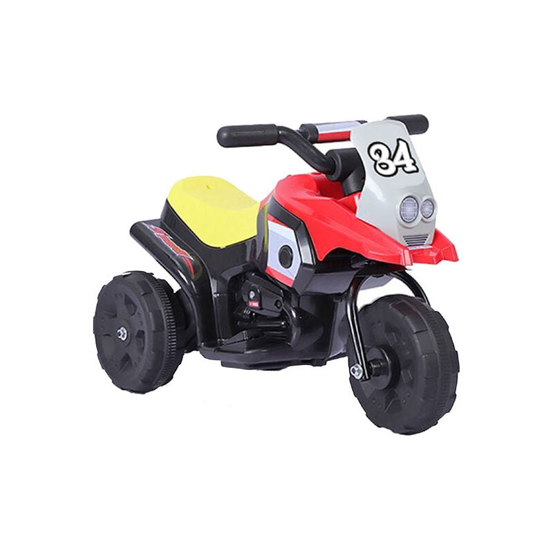 foto del prodotto motocicletta elettrica racing rossa per bambino con