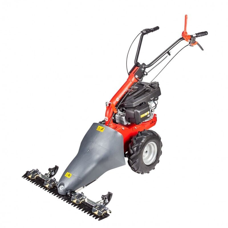 foto del prodotto motofalciatrice eurosystems mod. m 210 bilama marcia avanti motore a scoppio loncin 139 a benzina made in italy