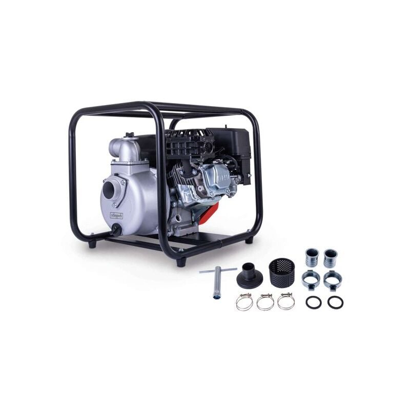 foto del prodotto motopompa a scoppio autoadescante 5.3hp 212cc 32 000 l h scheppach pwp32