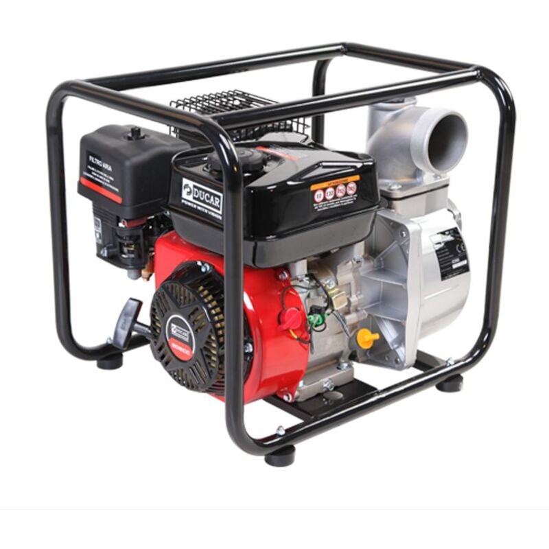 foto del prodotto motopompa a scoppio dp 80 serie ducar con motore 4 tempi ohv 208 cc