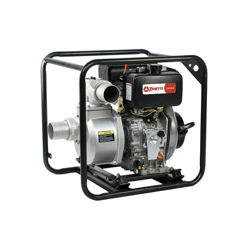 foto del prodotto motopompa autoadescante in alluminio diesel zanetti zdp80be bassa prevalenza