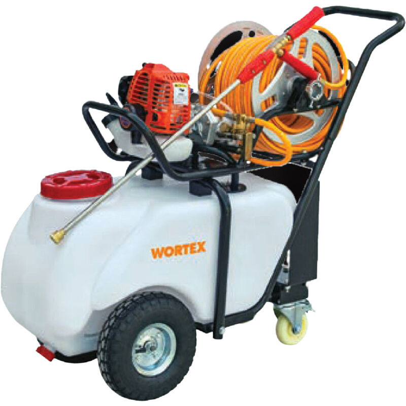 foto del prodotto motopompa da irrorazione carrellata a scoppio wortex c50 t2 25.6cc 0.75kw 25bar