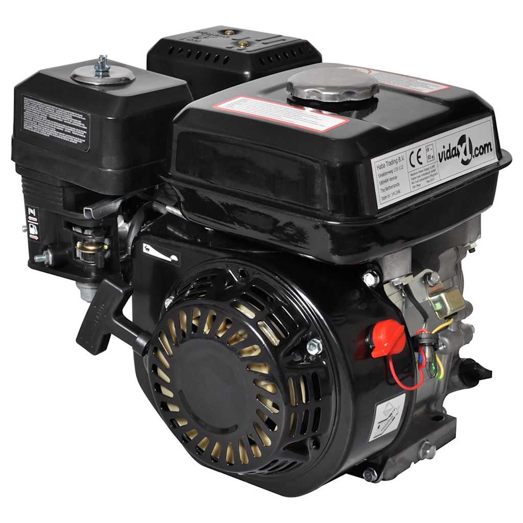 foto del prodotto motore a benzina nero 6,5 hp 4,8 kw