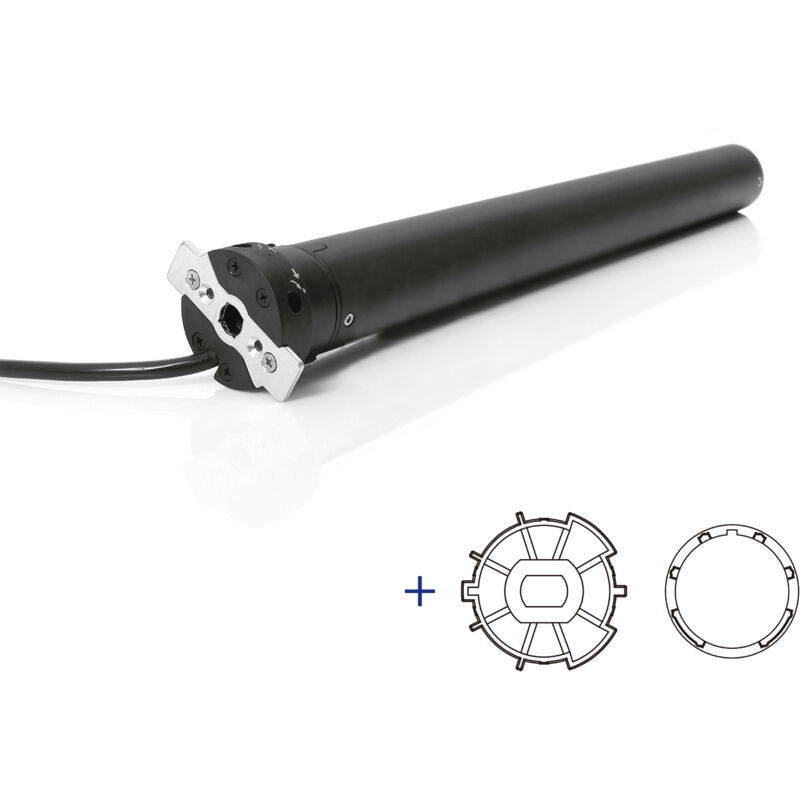 foto del prodotto motore cablato tapparella avosdim 45 10nm adattatori per asse zf54