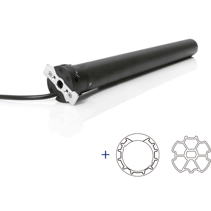 foto del prodotto motore cablato tapparella avosdim 45 50nm adattatori per asse zf64