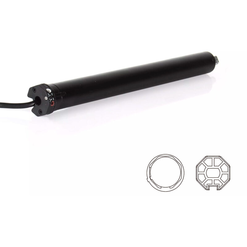 foto del prodotto motore cablato tapparella corto 35 10nm adattatori per asse octo40