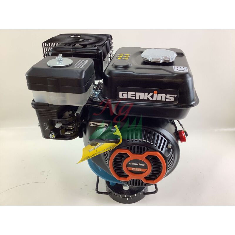 foto del prodotto motore completo genkins gk210 albero orizzontale 212 cc albero conico 23