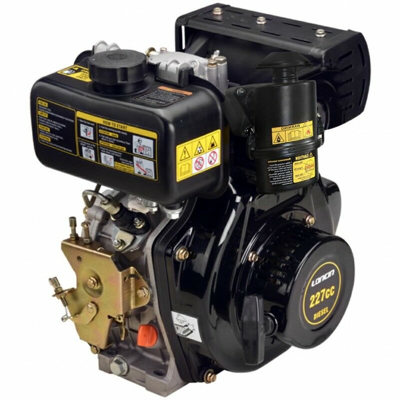 foto del prodotto motore completo loncin d230f 227 cc diesel albero orizzontale conico diametro 23 18 mm