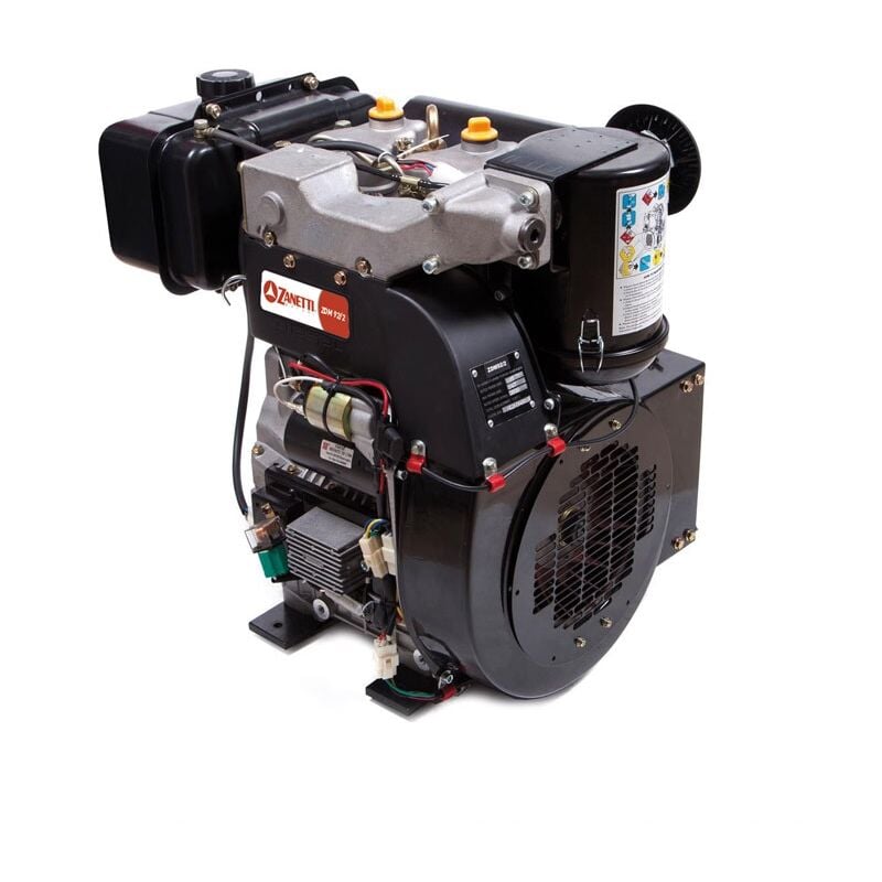 foto del prodotto motore completo motocoltivatore zanetti diesel zdm92 2c7e conico avv. elettrico