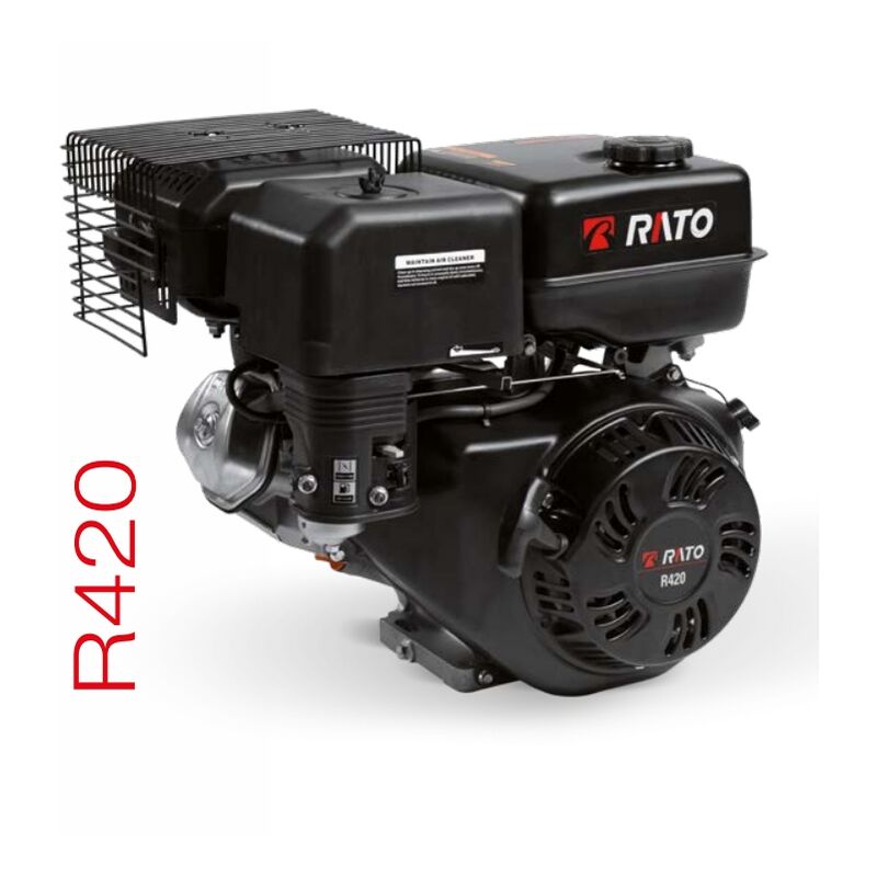 foto del prodotto motore completo rato r420 420 cc benzina strappo albero orizzontale conico 23 mm