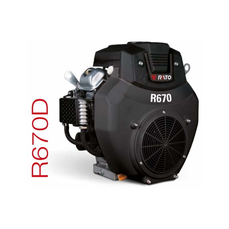 foto del prodotto motore completo rato r670 albero orizzontale cilindrico 25.4 mm con marmitta