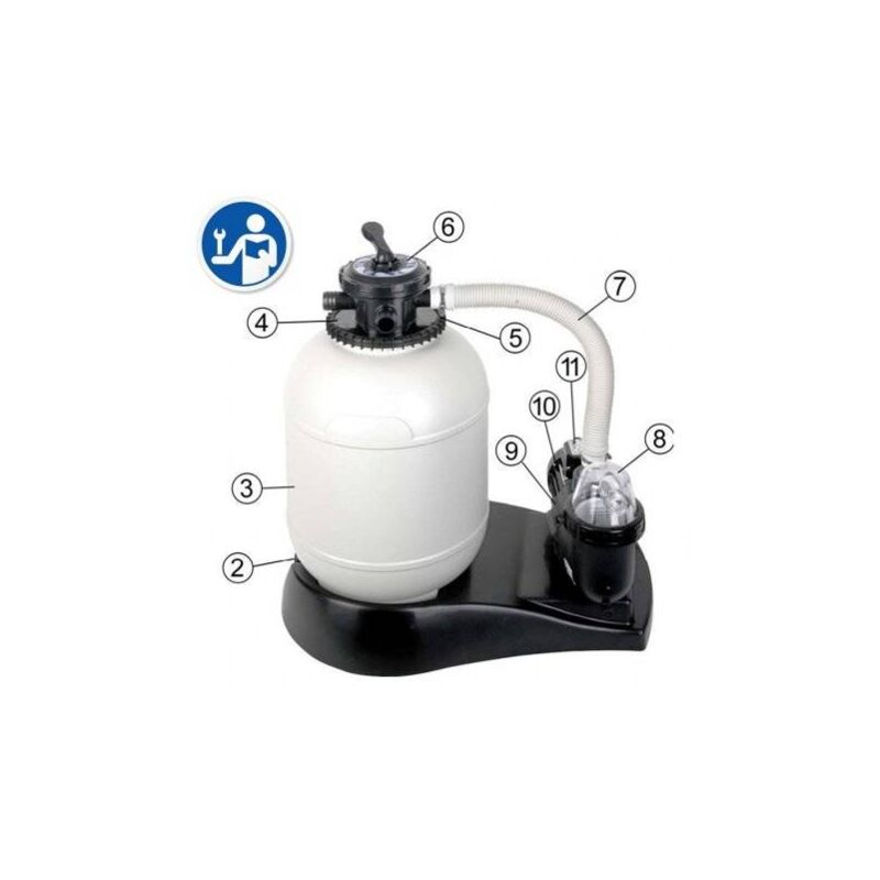 foto del prodotto motore di ricambio per filtro a sabbia gre 370 watt