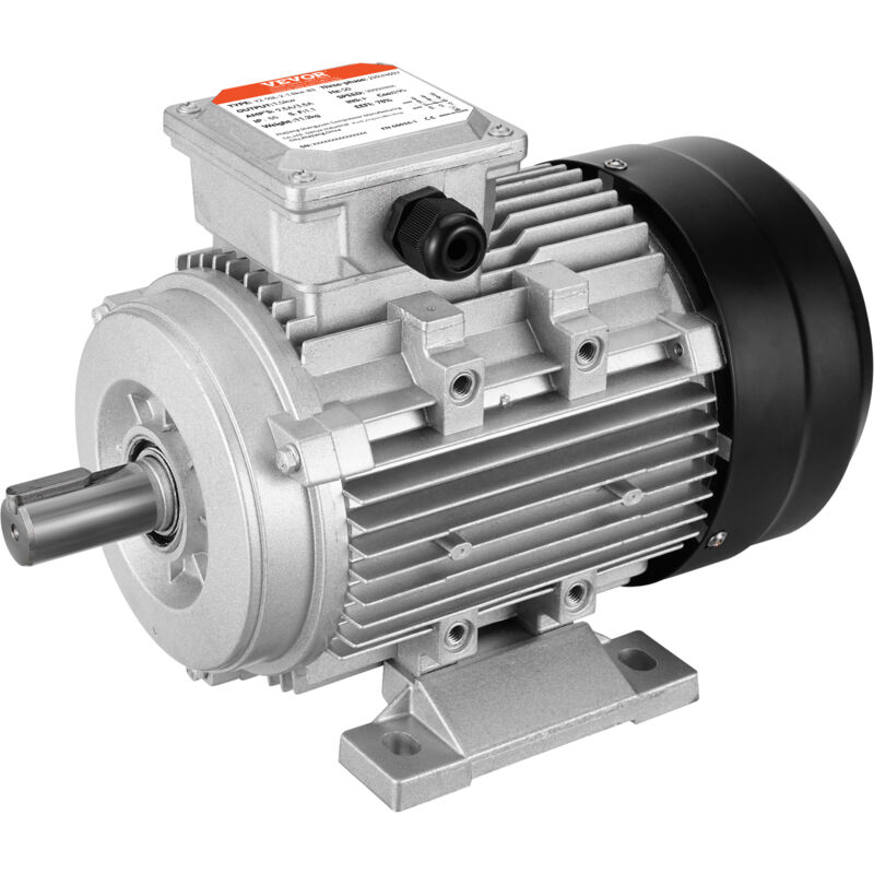 foto del prodotto motore elettrico 1,5kw 3000 giri min, ac 230v 400v 9,5a 3,5a, 90l, telaio b3, motore del compressore dearia trifase, albero chiavetta 24 mm,