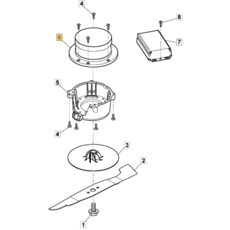 foto del prodotto motore elettrico a batteria tagliaerba el340li originale stiga 118563515/2