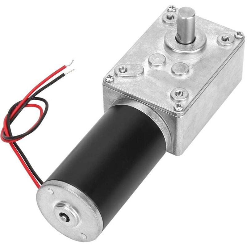 foto del prodotto motore elettrico a vite senza fine turbo dc 24v, reversibile, riduzione della velocit , albero da 8 mm 20 giri min 