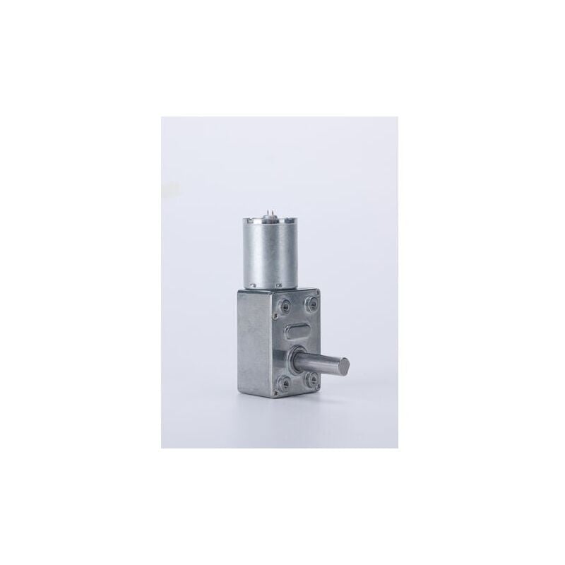 foto del prodotto motore elettrico con riduzione reversibile a coppia elevata dc 12v, riduttore a vite senza fine, 23 giri min