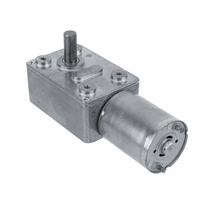 foto del prodotto motore elettrico dc 12v reversibile con riduttore a turbina ad alta coppia, riduttore a vite senza fine per finestre e apriporta 40 giri min 