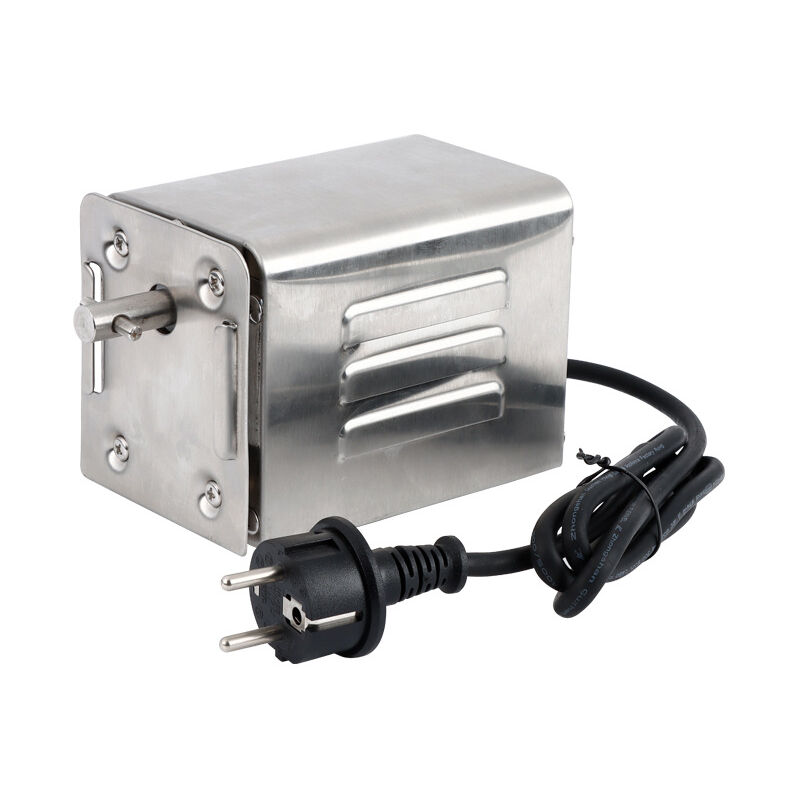 foto del prodotto motore elettrico per barbecue da 15 w in acciaio inox, motore professionale per barbecue, pollo, maiale, capra alla griglia all aperto
