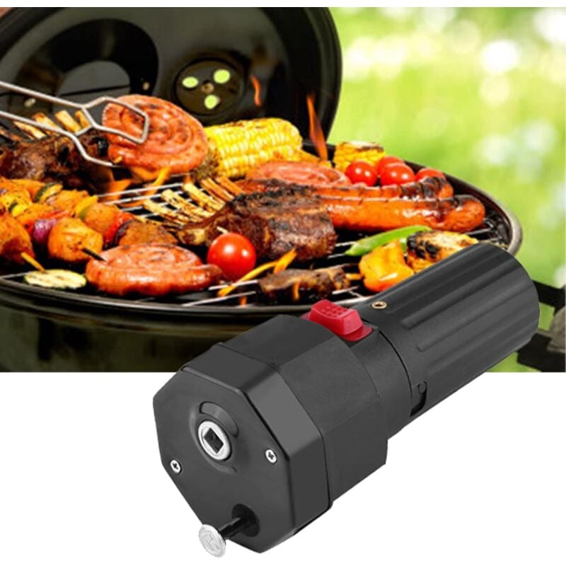 foto del prodotto motore girarrosto barbecue motore girarrosto elettrico per grill motore grill barbecue motore girarrosto motore barbecue 1.5v a batteria colore nero